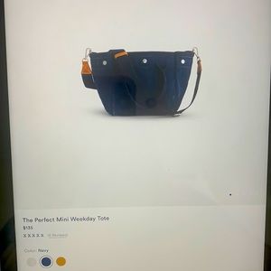 Alex Mill the perfect Mini weekday tote nwt navy